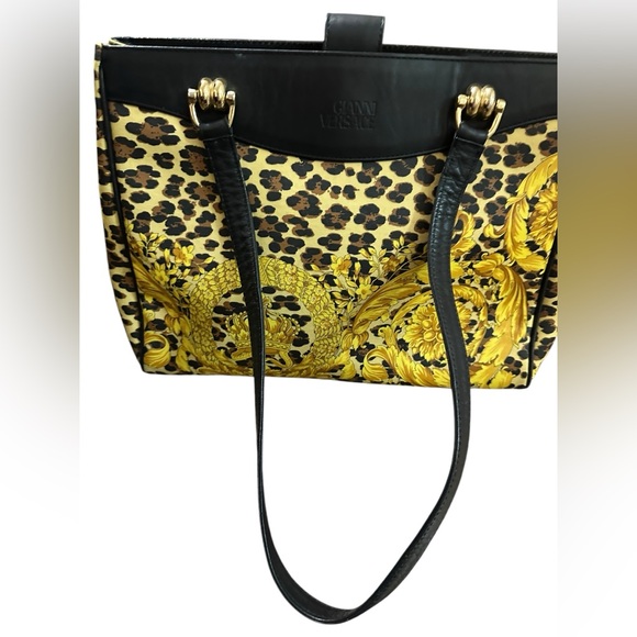 authentic versace leopard print handbag, shoulder bag vintage y2k - Picture 4 of 10